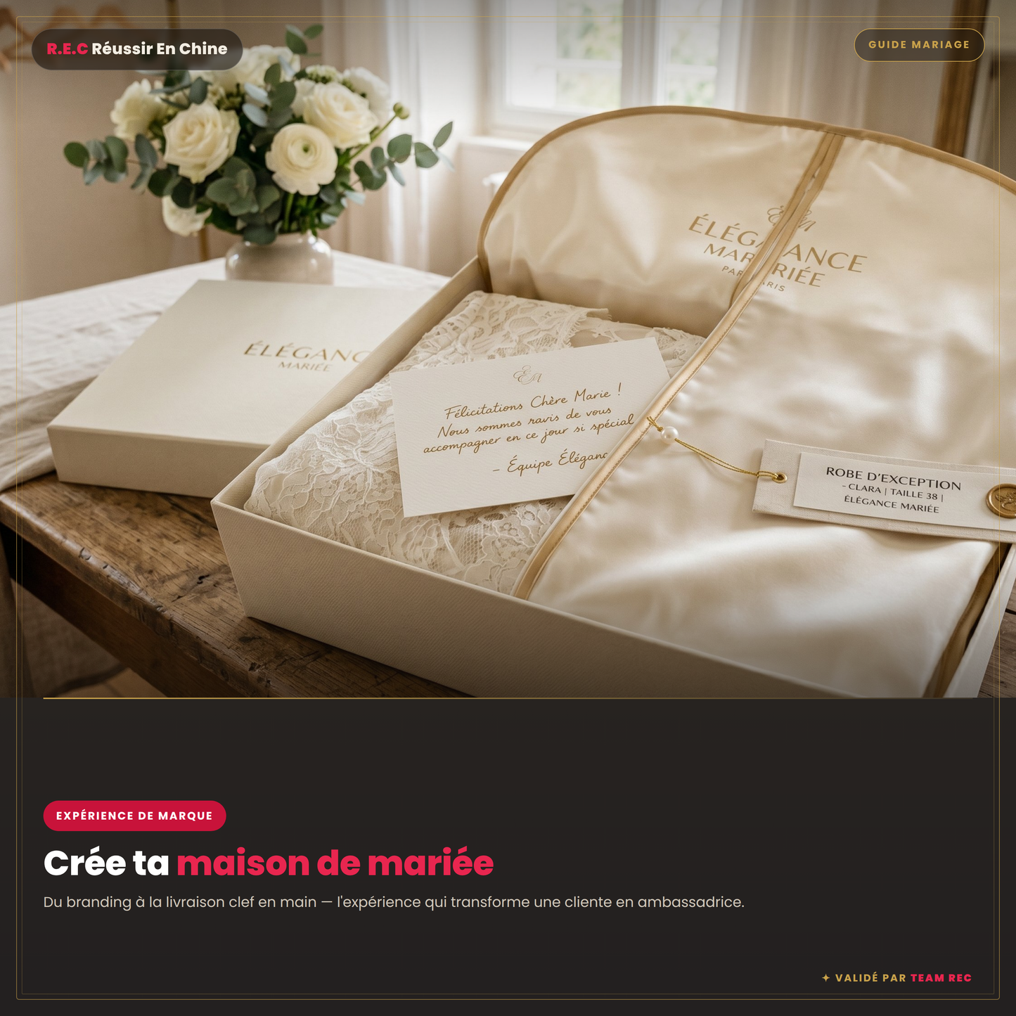Ton business de robes & costumes de mariage clef en main